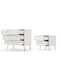 Manhattan Comfort Rockefeller Dresser and Nightstand Set, Off White 104GMC8 - alternate 3